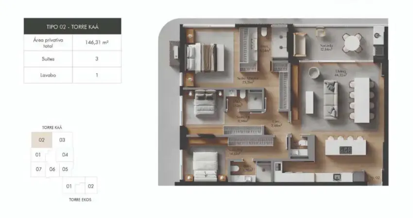 Apartamento com 3 quartos à venda na Rua Crispim Mira, 12, Centro, Florianópolis