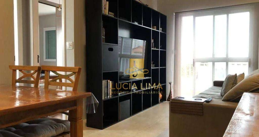 Apartamento INCRÍVEL com SACADA VISTA MARAVILHOSA, 1 dormitório à venda, 45 m² por R$ 539.000 - Vila Adyana - São José dos Campos/SP