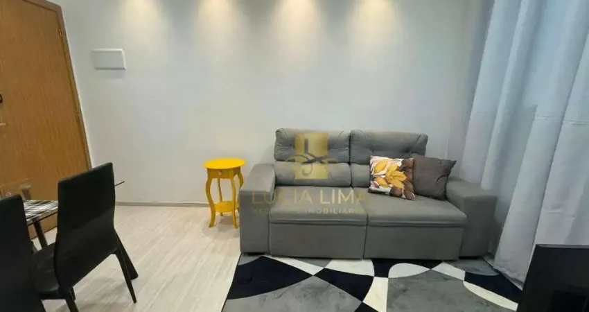 Apartamento ACONCHEGANTE para ALUGAR MOBILIADO,  com 1 dormitório, 39 m² por R$ 2.300/mês - Jardim das Indústrias - São José dos Campos/SP
