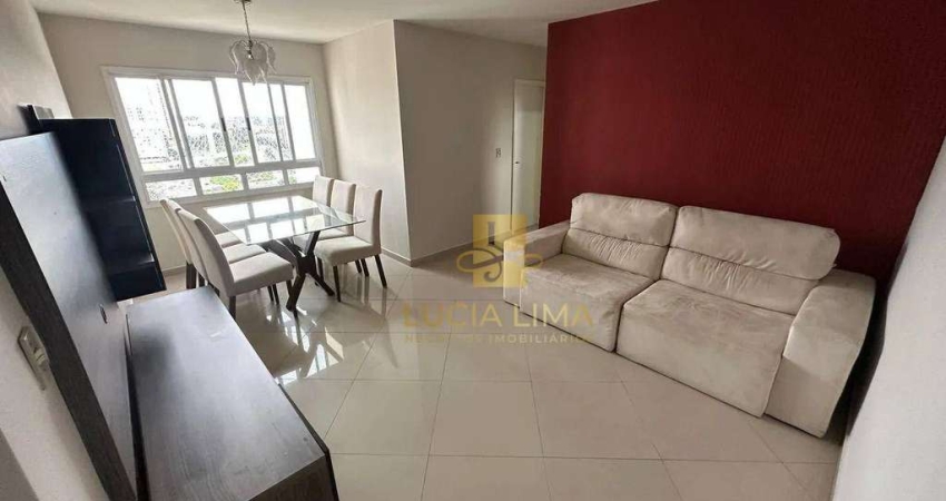 Apartamento INCRÍVEL para ALUGAR todo MOBILIADO, com 3 dormitórios, 75 m² por R$ 3.900/mês - Jardim das Colinas - São José dos Campos/SP