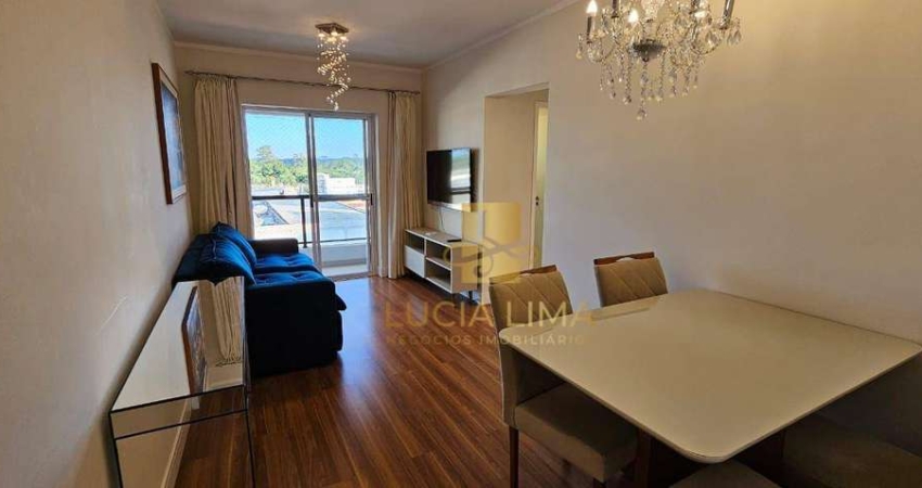 Apartamento TODO MOBILIADO PRÓXIMO CENTER VALE SHOPPING, com 2 dormitórios,  52 m² por R$ 3.700/mês - Jardim Oswaldo Cruz - São José dos Campos/SP