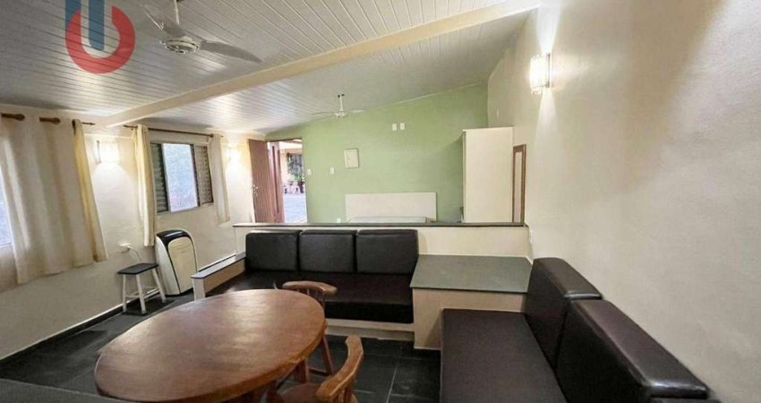 Apartamento com 1 dormitório para alugar, 45 m² por R$ 1.650,00/mês - Centro - Bertioga/SP