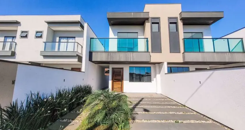 Sobrado com 2 suítes e amplo espaço de fundos à venda, 100 m² por r$ 520.000 - itajuba - barra velha/sc