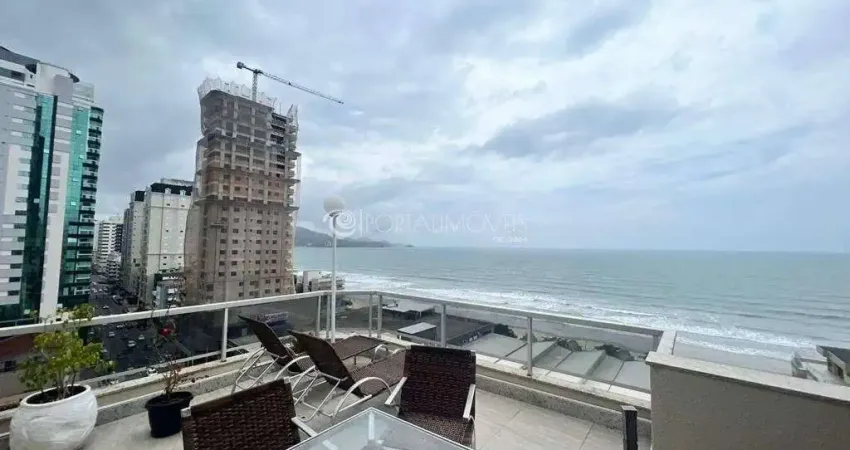 Luxo e conforto em meia praia: residencial itapema com 4 suítes, terraço e ampla vista mar