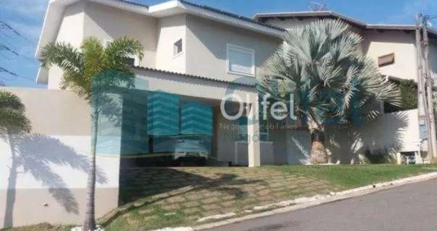 Sobrado em condomínio na cidade de Louveira,  com 3 dormitórios, 2 suítes, sendo 1 master com closet, escritório, sala 3 ambientes, home theater, ampla cozinha rica em armários, despensa, lavanderia, 
