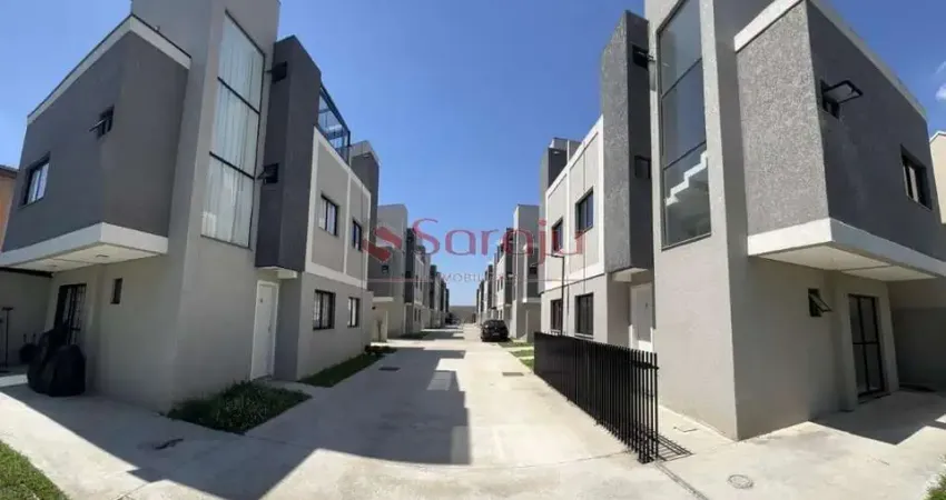 Sobrados novos a venda no uberaba - condominio seguro, pronto para morar com 3 dormitorios e terraco com churrasqueira!- aceita financiamento