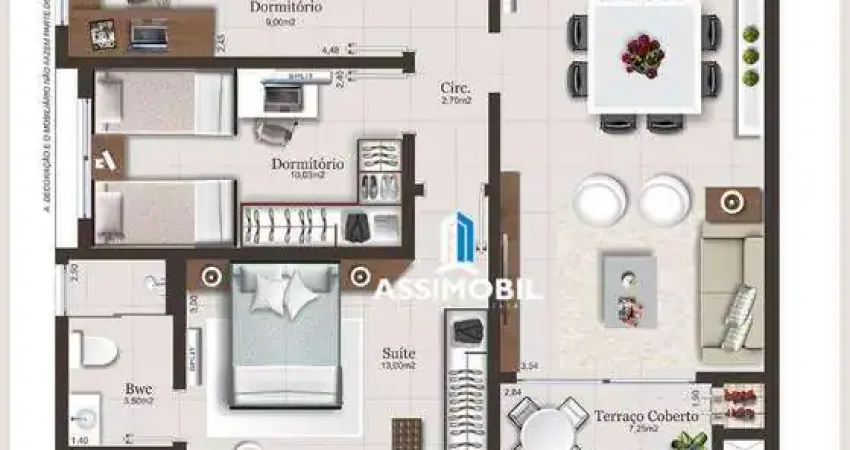 Apartamento com 3 dormitórios à venda, 95 m² por r$ 948.000,00 - pedra branca - palhoça/sc