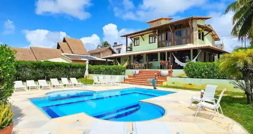 Condomínio canto do sol-jacuípe - casa duplex com 6 suítes na praia de guarajuba