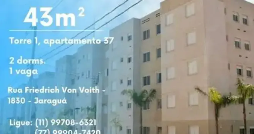 Apartamento para Venda em São Paulo, Jardim São João (Jaraguá), 2 dormitórios, 1 banheiro