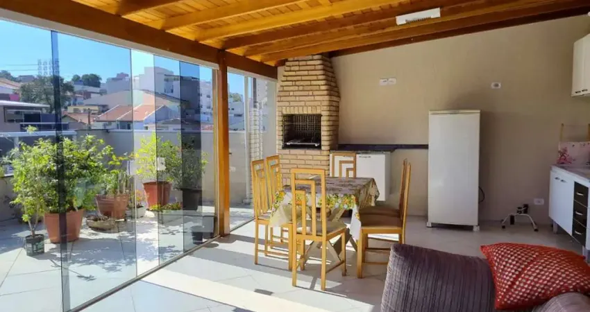 Cobertura para locação em santo andré, jardim paraíso, 2 dormitórios, 1 suíte, 3 banheiros, 2 vagas