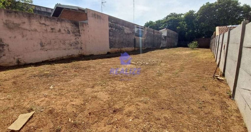 Terreno à venda, 360 m² por R$ 180.000,00 - Vila Antártica - Botucatu/SP