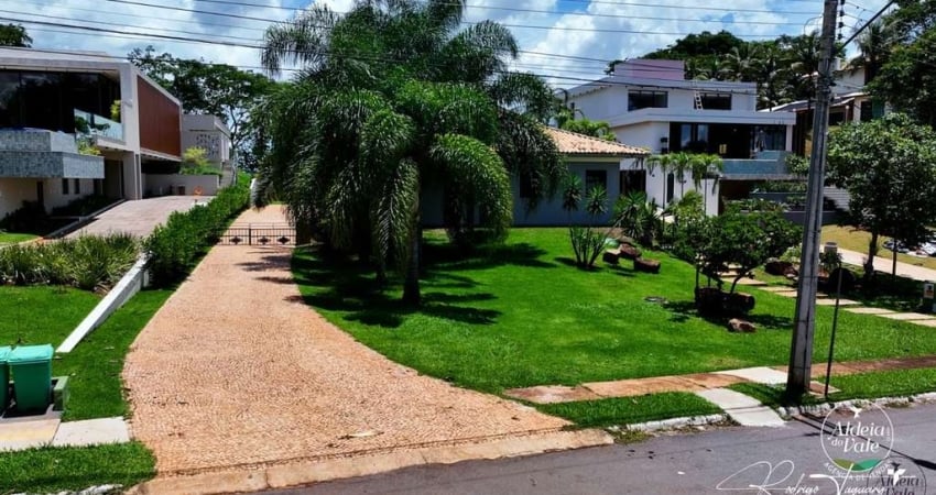 Casa térrea à venda no Aldeia do Vale com 3 suítes, lazer completo e quadra de areia