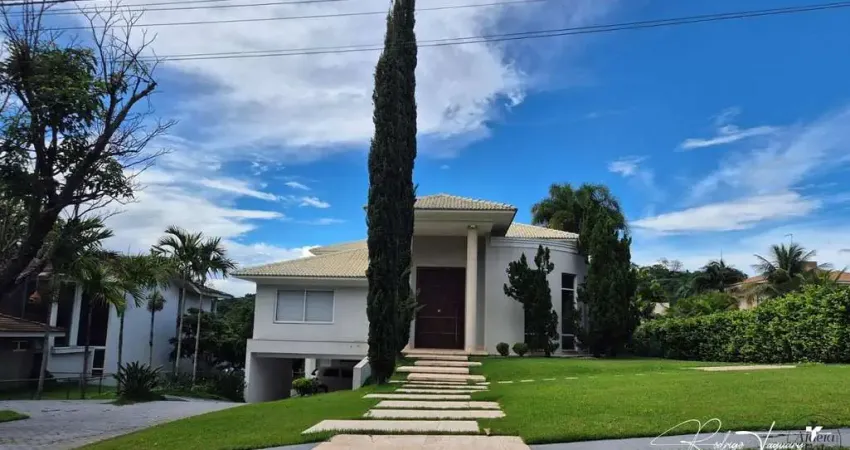 Sobrado neoclássico no aldeia do vale – 4 suítes e lazer completo