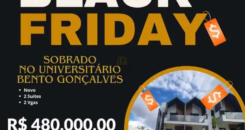 Sobrados à venda, 2 quartos, 2 suítes, 2 vagas, universitário - bento gonçalves/rs