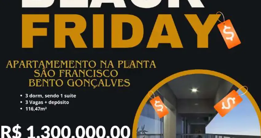 Apartamento à venda, 3 quartos, 3 vagas, planalto - bento gonçalves/rs