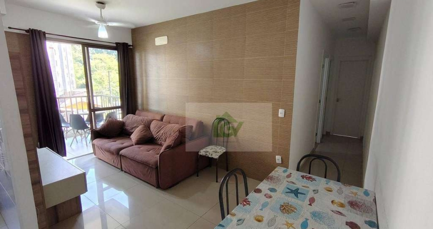 Apartamento com 2 dormitórios para alugar, 56 m² por R$ 3.100,00/mês - Martim de Sá - Caraguatatuba/SP