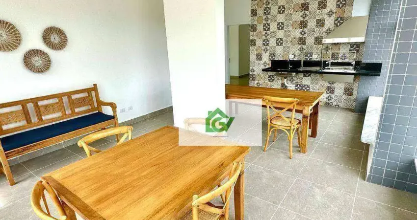 Apartamento com 2 dormitórios suíte à venda, 77 m² por r$ 600.000 - praia das palmeiras - caraguatatuba/sp