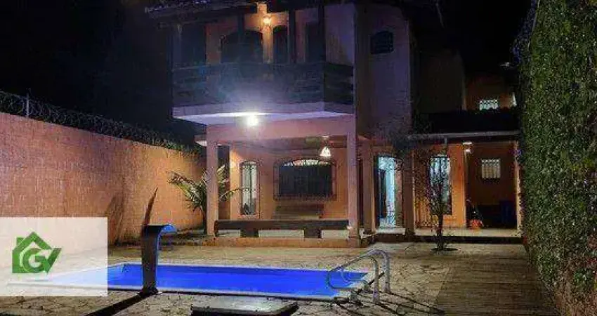 Sobrado, 215 m² - venda por r$ 950.000,00 ou aluguel por r$ 4.870,00/mês - massaguaçu - caraguatatuba/sp