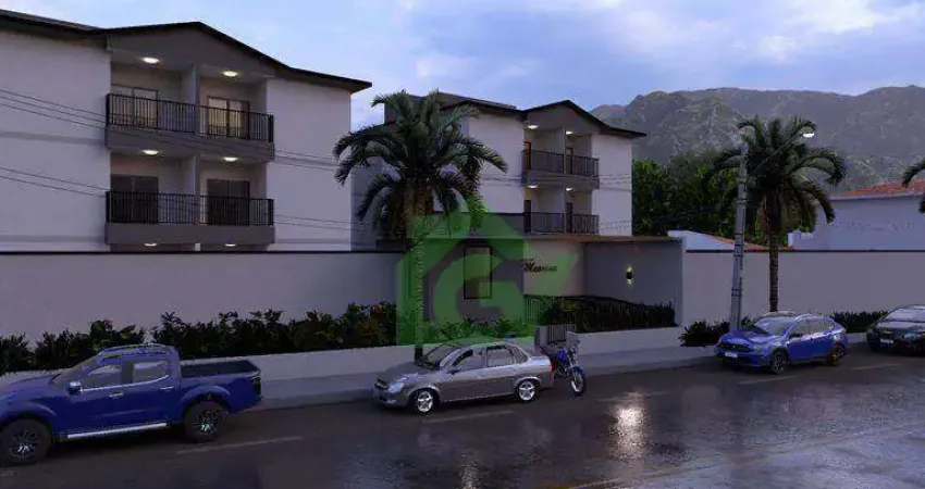 Apartamento com 2 dormitórios à venda, 58 m² por r$ 299.000,00 - morro do algodão - caraguatatuba/sp