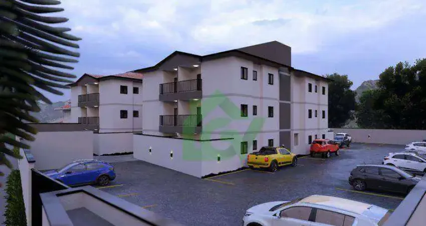 Apartamento com 2 dormitórios à venda, 58 m² por r$ 350.000,00 - morro do algodão - caraguatatuba/sp