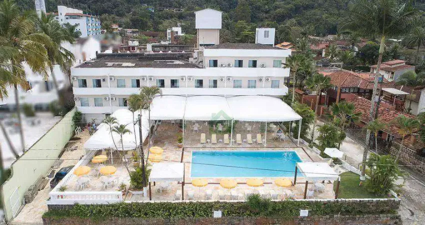 Hotel com 40 dormitórios à venda, 2300 m² por r$ 24.000.000,00 - enseada - ubatuba/sp