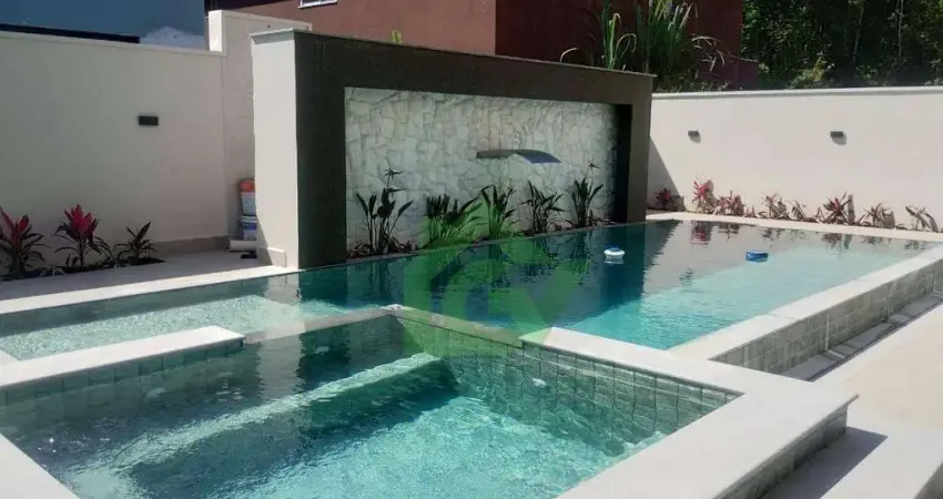 Casa com 5 dormitórios à venda, 335 m² por r$ 4.300.000,00 - costa nova - caraguatatuba/sp