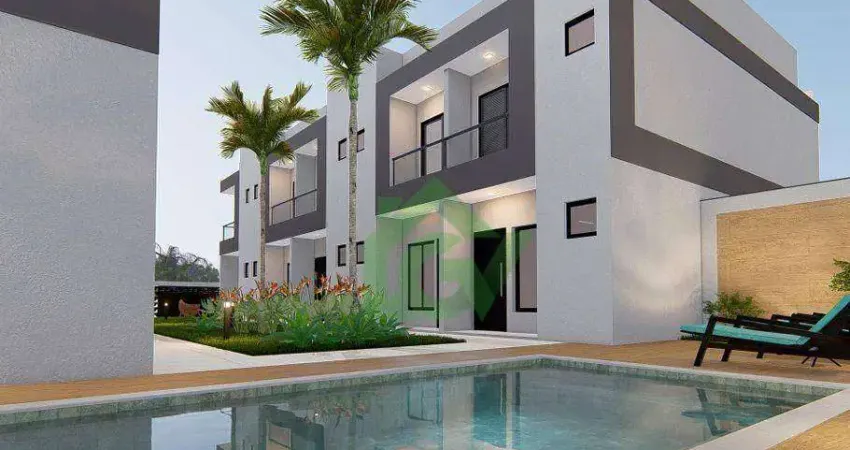 Casa com 2 dormitórios à venda, 75 m² por r$ 495.247,50 - capricórnio ii - caraguatatuba/sp