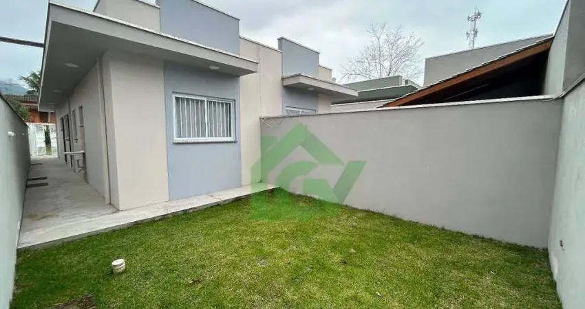 Casa com 2 dormitórios suíte à venda, 53 m² por r$ 395.000 - massaguaçu - caraguatatuba/sp