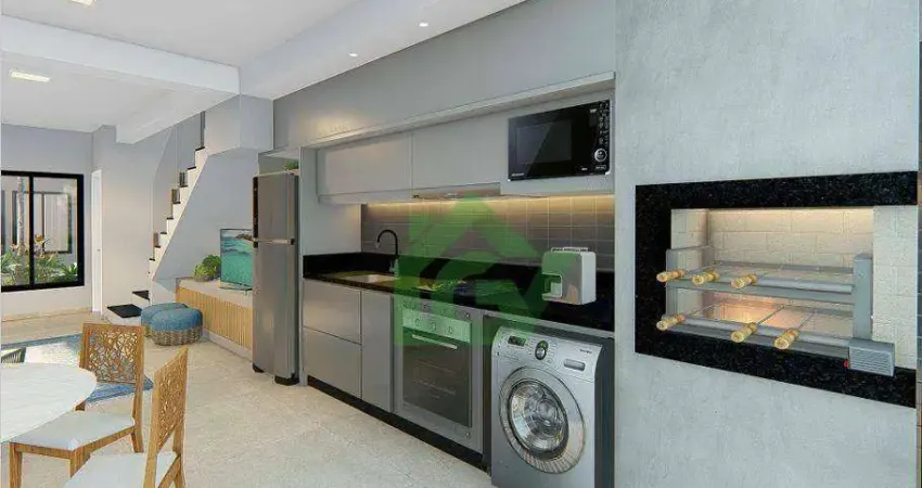 Casa com 2 dormitórios à venda, 77 m² por r$ 505.000,00 - capricórnio ii - caraguatatuba/sp