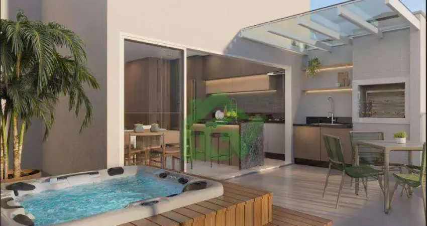 Cobertura com 3 dormitórios à venda, 144 m² por r$ 950.400,00 - aruan - caraguatatuba/sp