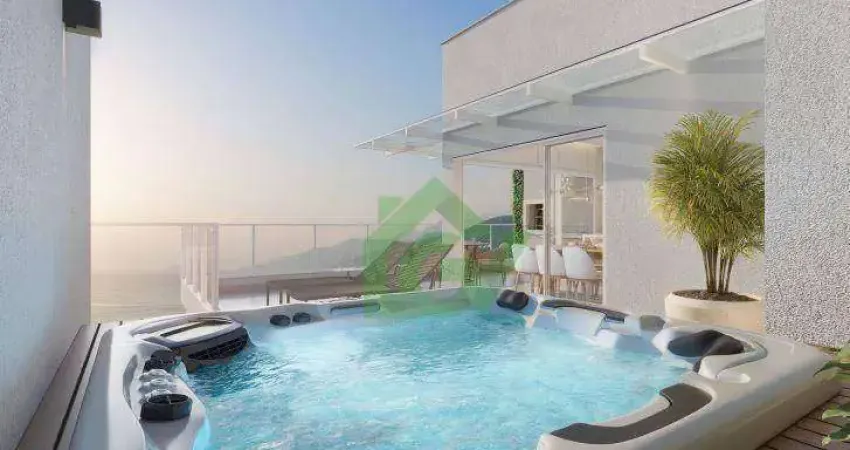 Cobertura com 4 dormitórios à venda, 212 m² por r$ 1.738.400,00 - aruan - caraguatatuba/sp