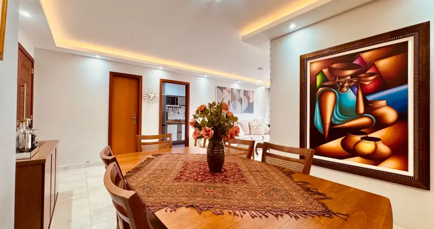 Apartamento de alto padrão com varanda gourmet e vista livre.