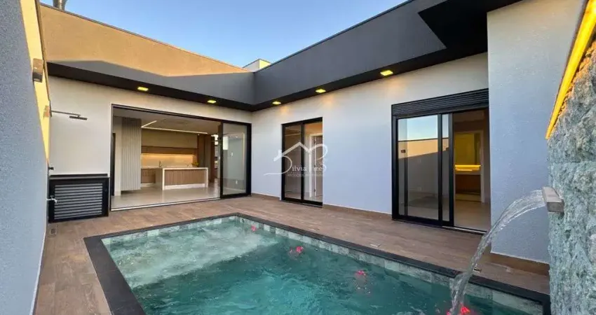 Casa 3 suítes, escritório e piscina à venda no condomínio maria candida