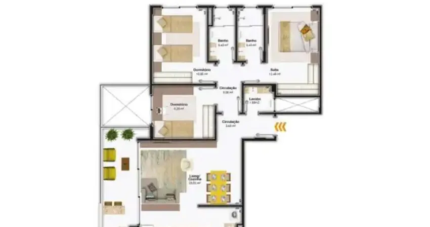 Apartamento com 3 quartos à venda na Rodovia Admar Gonzaga, Itacorubi, Florianópolis