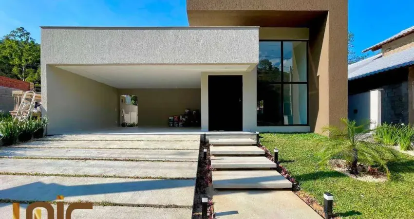 Casa com 3 dormitórios à venda, 199 m² por r$ 1.500.000,00 - prata - teresópolis/rj