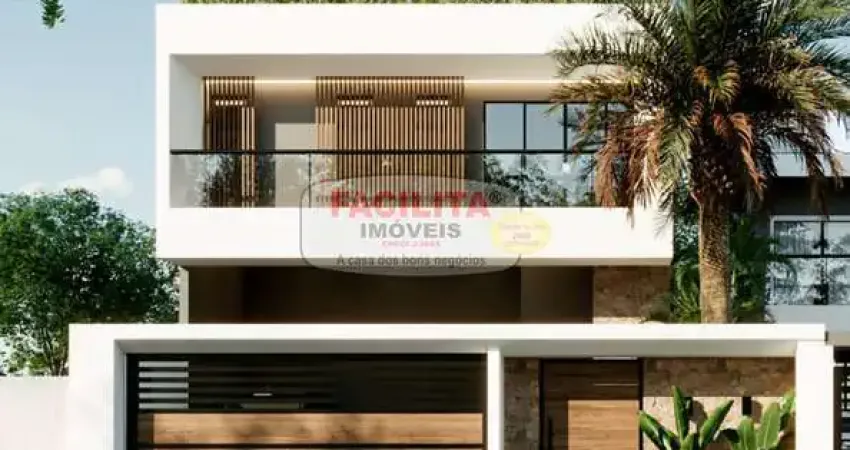 Sobrado triplex, próximo ao centro de matinhos. 03 suítes 02 garagens e piscina