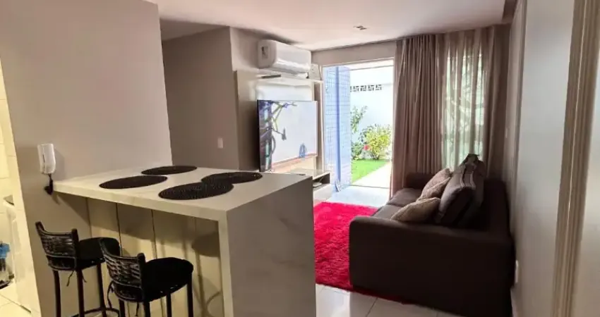 Apartamento térreo com área privativa na praia do bessa com 2 quartos