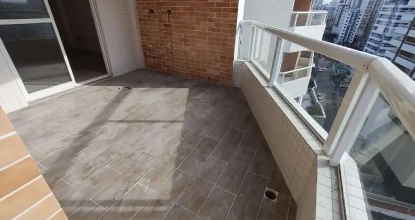 Apto de 2 dorm sendo suíte, sacada, 150 metros da praia. 93m² de área útil. bairro; aviação.