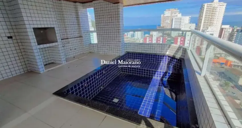 Apto de 4 dorm c/4 suítes, sacada com piscina,  próximo da praia.  205 m² de área útil. bairro; canto do forte.