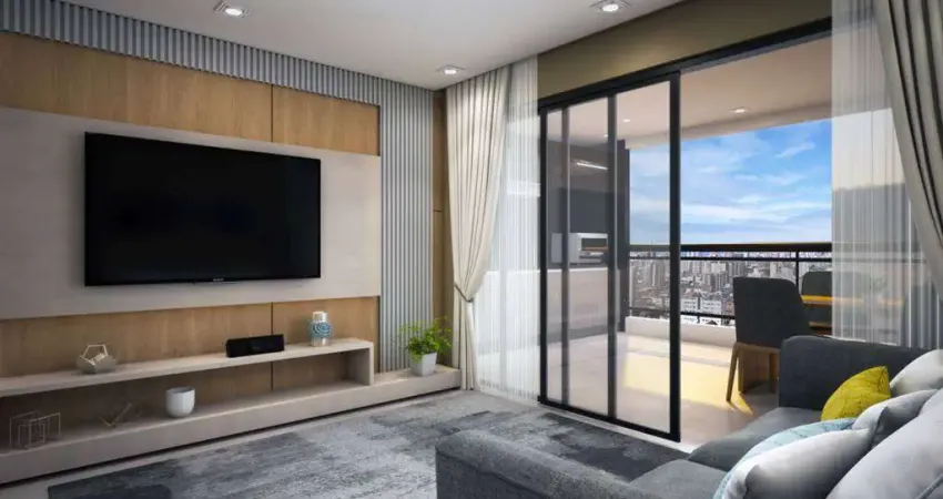 Apto de 2 Dorm c/ 2 SUÍTES, sacada, 90,11 m² de área útil. Bairro: GUILHERMINA.