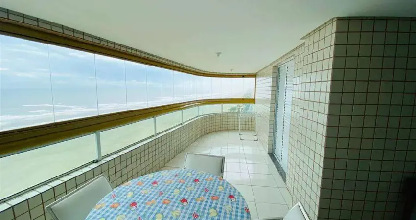 Apto de 3 dorm c/ 3 suítes, frente mar, sacada gourmet, 130 m² de área útil. bairro: aviação.