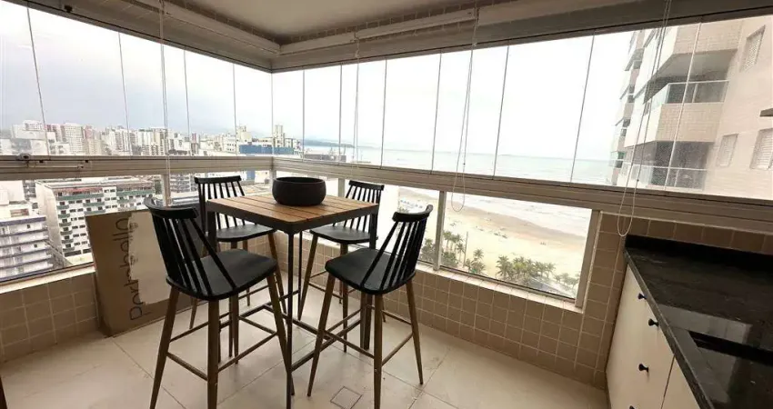 Apto de 2 Dorm c/ 1 suíte, SACADA GOURMET, VISTA MAR, 80,65 m² de área útil. Bairro: MIRIM.