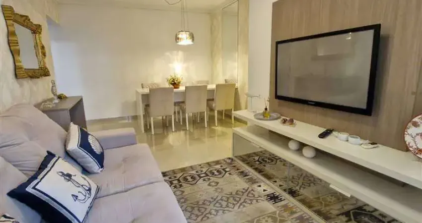 Apto de 2 Dorm c/ 2 SUÍTES, 2 VAGAS, 80 m² de área útil. CANTO DO FORTE.