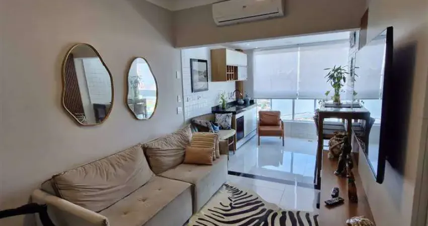 Apto de 2 dorm c/ 1 suíte, mobiliado, vista mar, 70 m² de área útil. bairro: tupi.