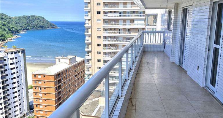 Apto de 3 Dorm c/ 2 SUÍTES, VISTA MAR, 2 VAGAS, 138,89 m² de área útil. BAIRRO: CANTO DO FORTE.