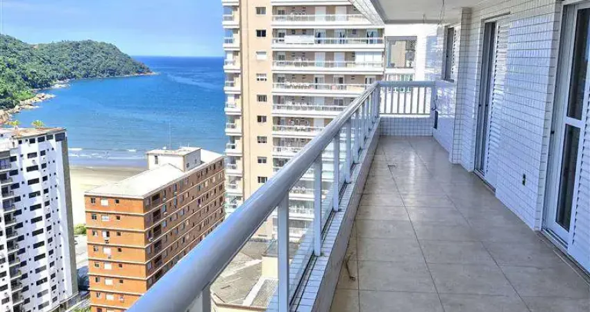 Apto de 3 dorm c/ 2 suítes, vista mar, 2 vagas, 138,89 m² de área útil. bairro: canto do forte.