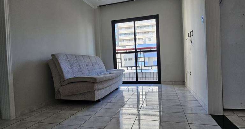 Apto de 1 Dorm,  C/ SACADA, 100 METROS DA PRAIA, 44,97 m² de área útil. Bairro: AVIAÇÃO.