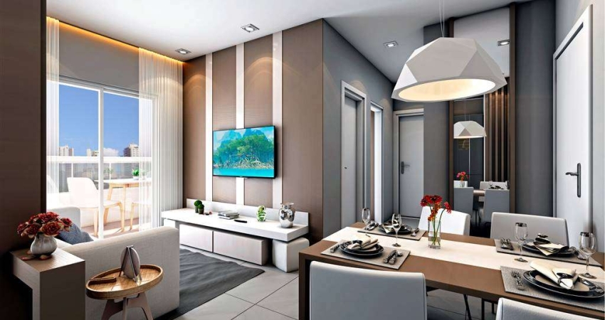 Apto de 2 Dorm c/ SUÍTE, 59,45 m² de área útil. BAIRRO: CANTO DO FORTE.