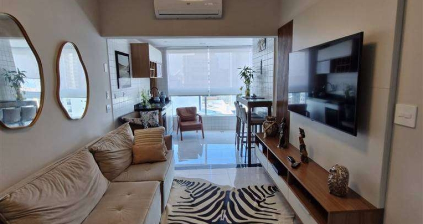 Apto de 2 Dorm c/ 1 suíte, MOBILIADO, Vista Mar, 70 m² de área útil. Bairro: TUPI.