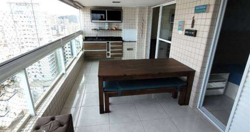 Apto de 3 Dorm c/ 3 SUÍTES, VISTA MAR, 2 VAGAS, 140 m² de área útil. BAIRRO: CANTO DO FORTE.